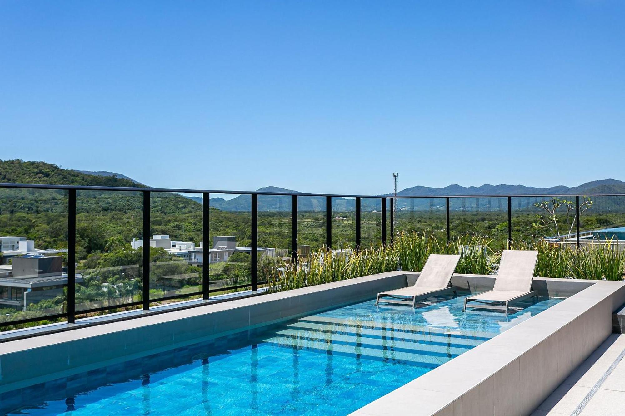 Wi-Fi 300Mb | Rooftop Com Piscina Em Jurere #Ja15 Florianópolis Esterno foto