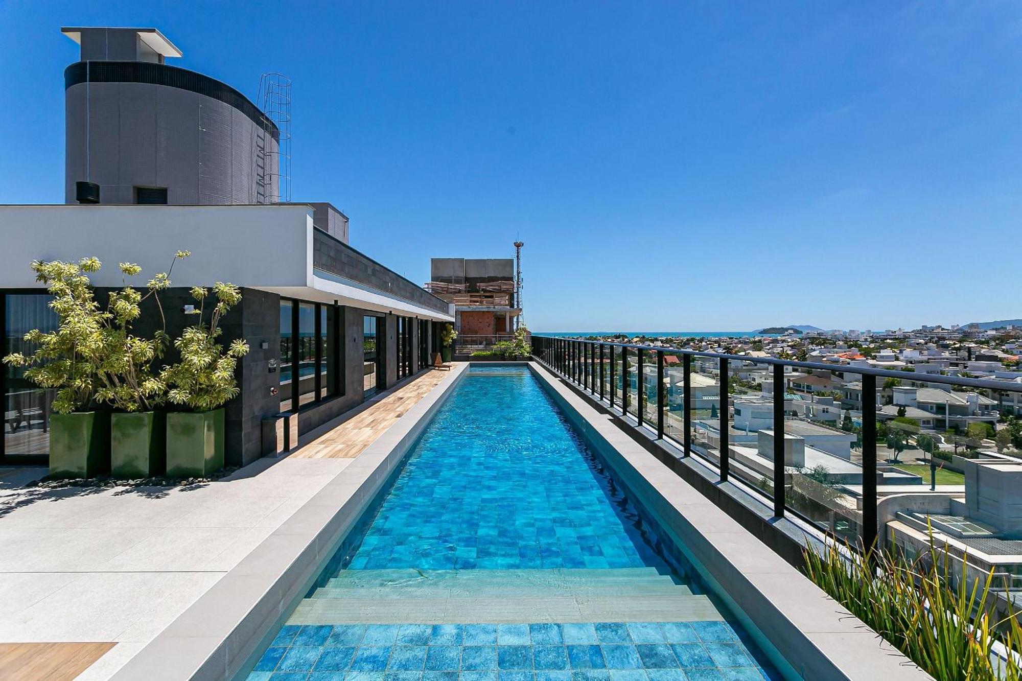 Wi-Fi 300Mb | Rooftop Com Piscina Em Jurere #Ja15 Florianópolis Esterno foto
