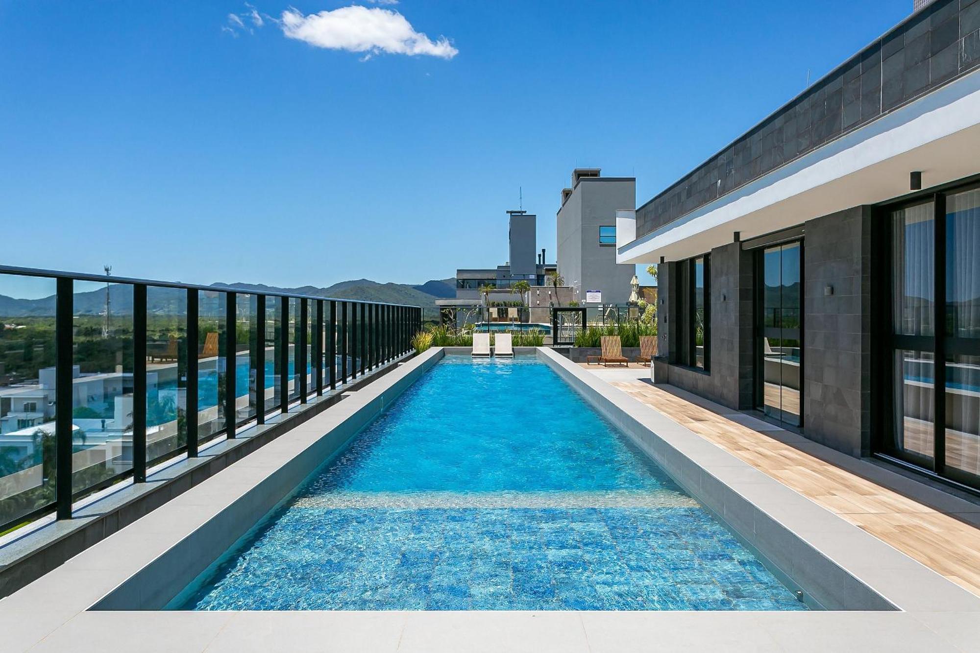 Wi-Fi 300Mb | Rooftop Com Piscina Em Jurere #Ja15 Florianópolis Esterno foto